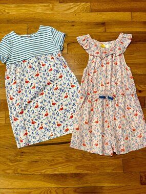 Mini Boden Flamingo Cotton Dress Size 3-4Y/104cm *SISTER MATCH IN CLOSET*